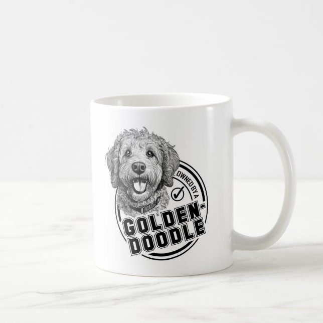 Im Besitz eines Goldendoodles Kaffeetasse (Rechts)