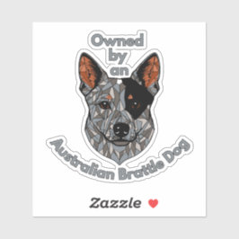 Im Besitz eines Hundes aus Brattle Aufkleber