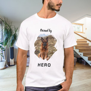 Im Besitz von Hund Foto Spaß T-Shirt