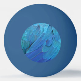I'm blue - Macaw feathers Tischtennisball