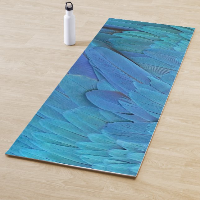 I'm blue - Macaw feathers Yogamatte (Beispiel)