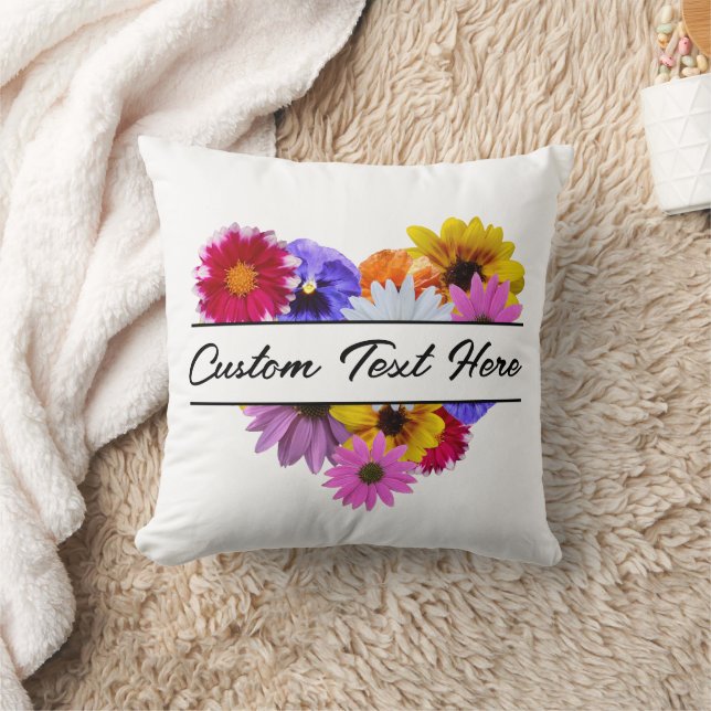 Im Blut - herzförmige Blüte Kissen (Decke)