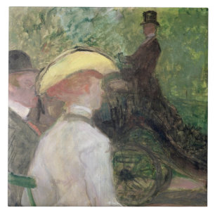 Im Bois De Boulogne, 1901 (Öl auf Leinwand) Fliese