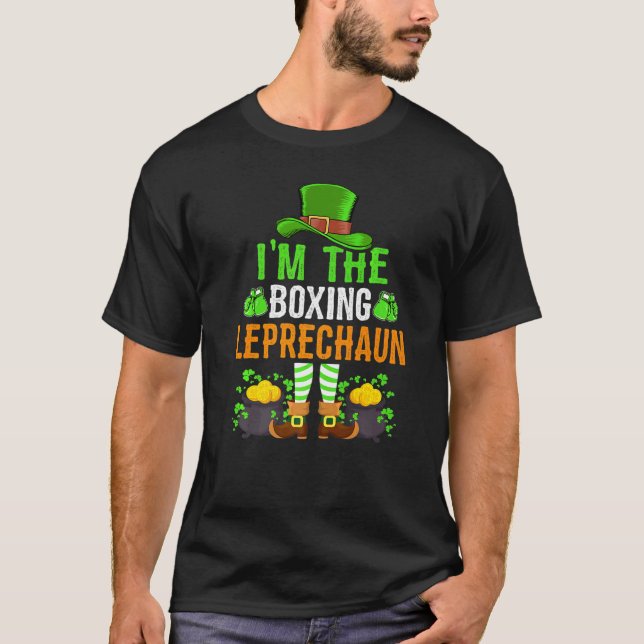 Im Boxing Leprechaun St Patricks Day T-Shirt (Vorderseite)