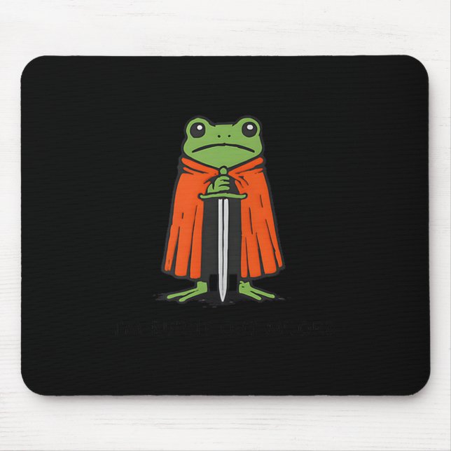 I'm Burnt Out M'lord Funny Knight Frog Meme Boys M Mousepad (Vorne)
