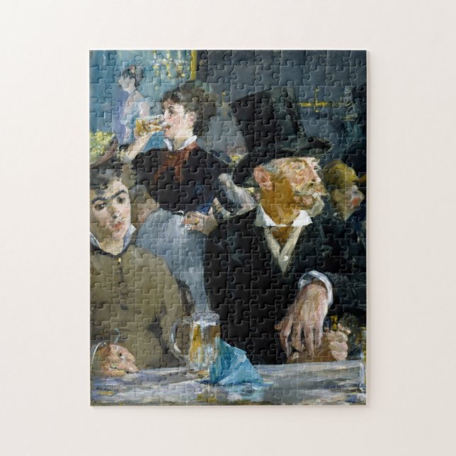 Im Café von Manet Impressionist Malerei (Vertikal)