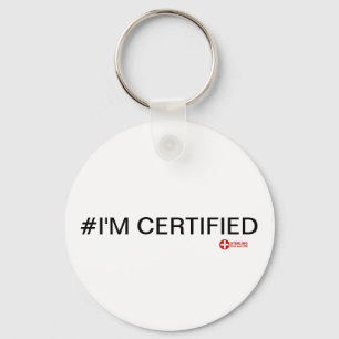 #I'M CERTIFIFIFIED button Schlüsselanhänger
