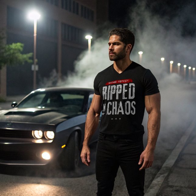 Im Chaos-Savage-Instinkt-T - Shirt gerissen (Von Creator hochgeladen)