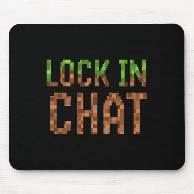 Im Chat einschließen - Retro-Videospiel Pixel Art  Mousepad (Vorne)