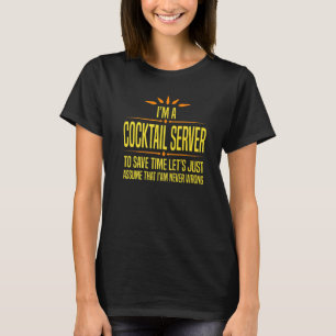 Im Cocktail-Server T-Shirt
