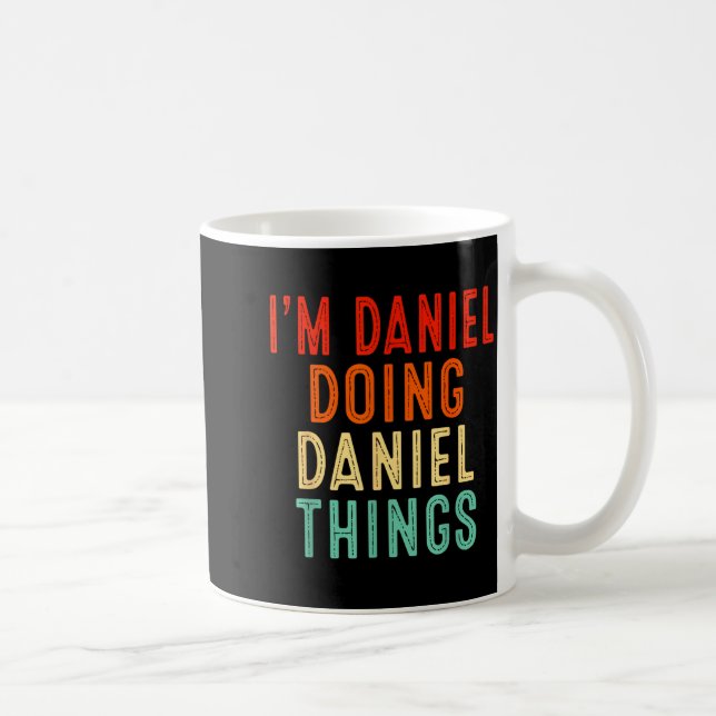 I'm Daniel Doing Daniel Things Funny Christmas Ide Kaffeetasse (Rechts)