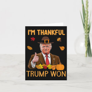 Im dankbaren Trump Won Erntedank Türkei Fall Männe Karte
