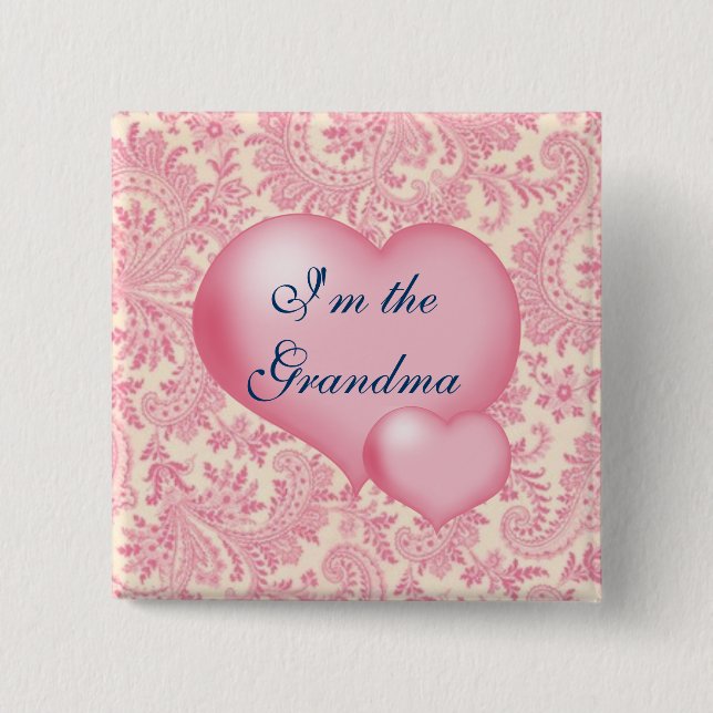 Im das Großmutter-Rosa Button (Vorderseite)