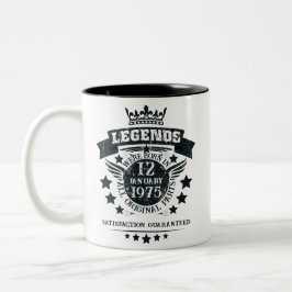 Im Datumsmonat waren die personalisierten Legenden Zweifarbige Tasse