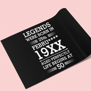 Im Datumsmonatsalter waren benutzerdefinierte Lege Geschenkpapier