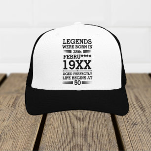 Im Datumsmonatsalter waren benutzerdefinierte Lege Truckerkappe