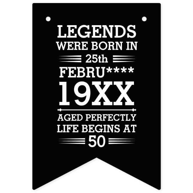 Im Datumsmonatsalter waren benutzerdefinierte Lege Wimpelkette (Erste Fahne)