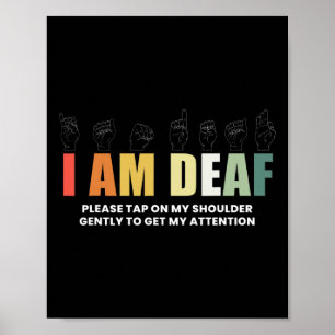 Im Deaf Deaf-Mute-Zeichensprache Poster