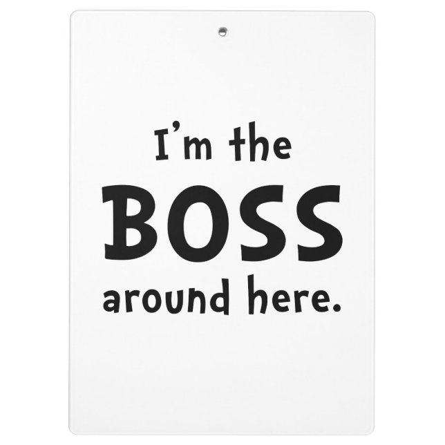 Im der Chef Klemmbrett (Rückseite)