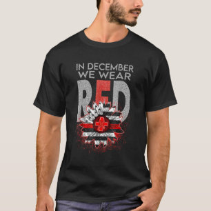 Im Dezember tragen wir Rot für den weltweiten Aids T-Shirt