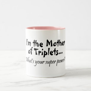 Im die Mutter der Dreiergruppen, was Ihr Zweifarbige Tasse