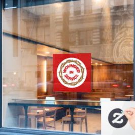 Im Dienst verwundet Fensteraufkleber