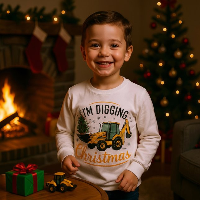 I'm Digging Christmas Cute Excavator Tree Kids (Créateur téléchargé)