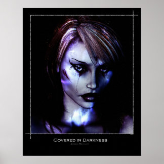 Im Dunkeln bedeckt Poster