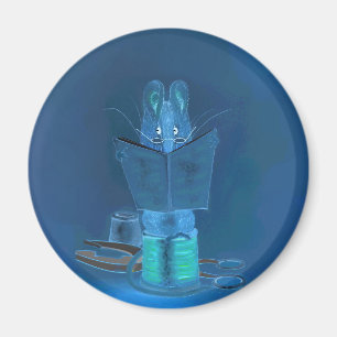 "Im dunklen" 3" runder Kühlschrank-Magnet Magnet