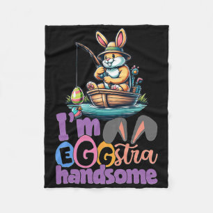 Im Eggstra Handsome Bunny Fischen B Fisch Ostern D Fleecedecke