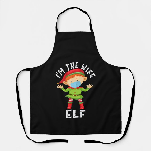 Im Ehefrau Elf Funny Weihnachtsgeschenk Schürze (Vorderseite)