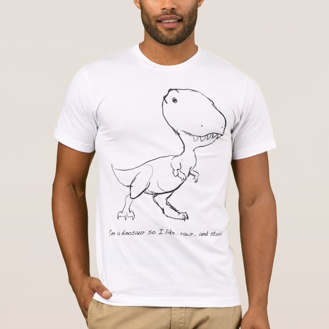 Im ein Dinosaurier T-Shirt (Vorderseite)