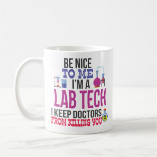 Im ein Labradortech-Kaffee-Tassen-Labortechniker Kaffeetasse