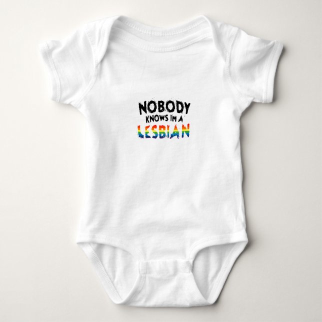 Im ein lesbisches lustiges LGBT Baby Strampler (Vorderseite)