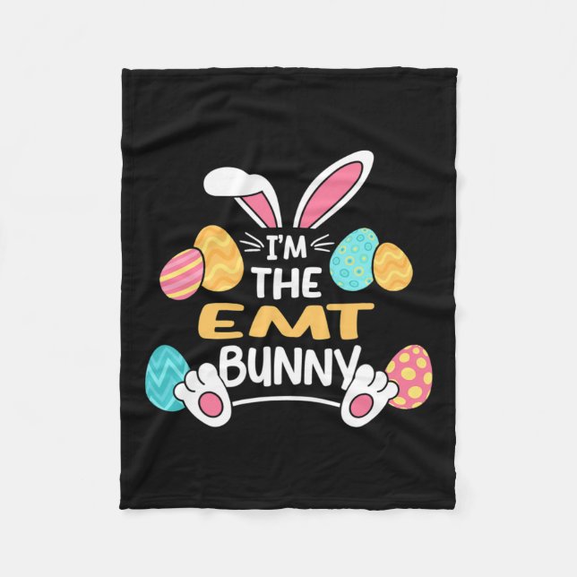 Im Emt Bunny Paramedic Ostern Fleecedecke (Vorderseite)