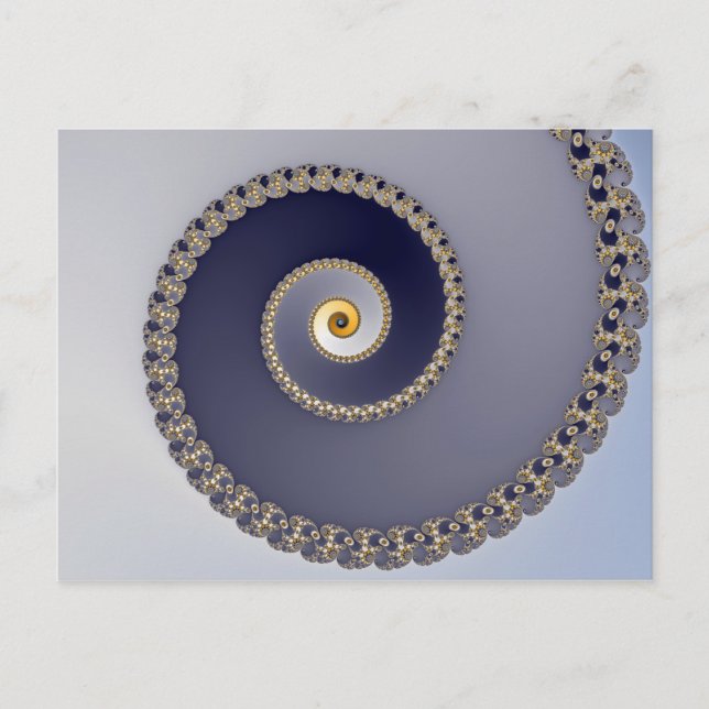 Im Erdgeschoss - Fraktal Postkarte (Vorderseite)