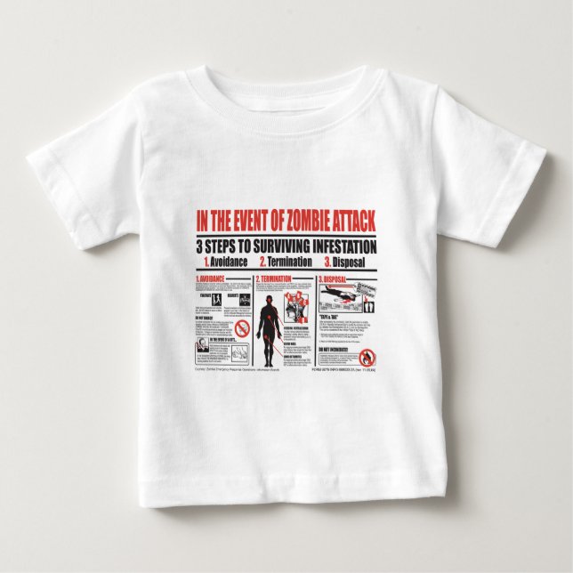 Im Falle des Zombie-Angriffs: T-SHIRT (Vorderseite)
