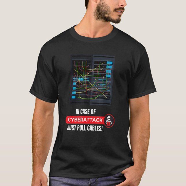 Im Falle eines Cyberangriffs I Hacker-Code-Hacking T-Shirt (Vorderseite)