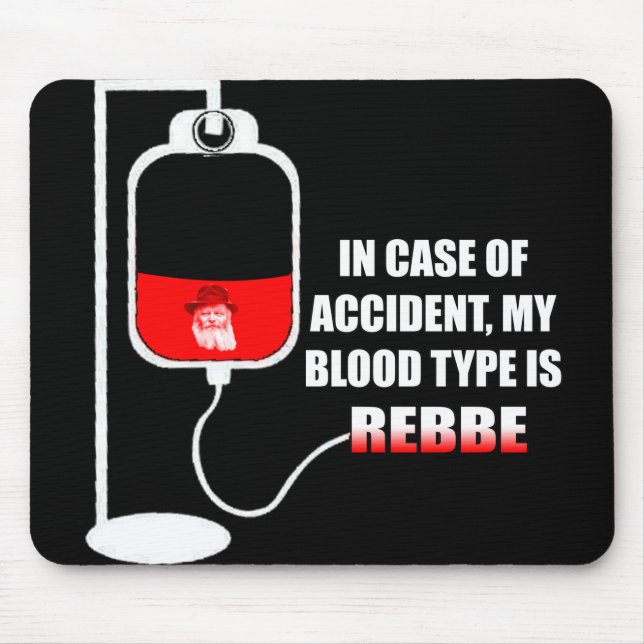Im Falle eines Unfalls ist mein Bluttyp wieder zur Mousepad (Vorne)
