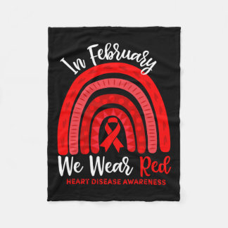 Im Februar gehen wir zu Red Ribbon Herz-Krankheit  Fleecedecke