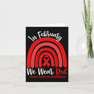 Im Februar gehen wir zu Red Ribbon Herz-Krankheit Karte