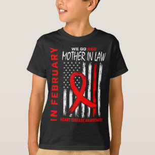 Im Februar tragen Sie Rot Mutter Schwiegermutter H T-Shirt