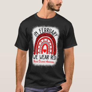 Im Februar tragen wir das Bewusstsein für die Rote T-Shirt