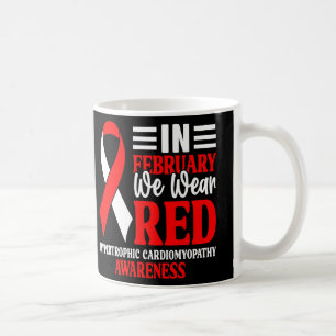 Im Februar tragen wir das Bewusstsein für Rote Her Kaffeetasse