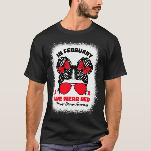 Im Februar tragen wir das Bewusstsein für Rote Her T-Shirt (Vorderseite)
