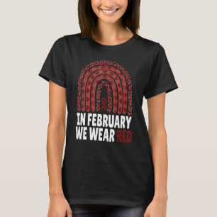 Im Februar tragen wir eine Warnmeldung zur Roten H T-Shirt