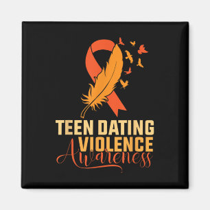 Im Februar tragen wir Orange Teen Verabredet Gewal Magnet