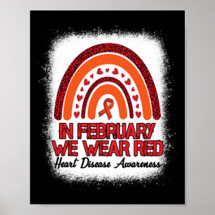 Im Februar tragen wir Red Leopard Rainbow gebleich Poster
