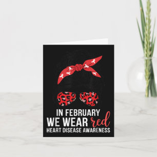 Im Februar tragen wir Rot CHD Herzkrankheit Bewuss Karte