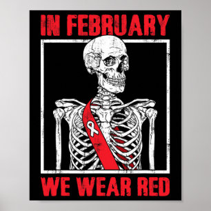 Im Februar tragen wir Rot Poster